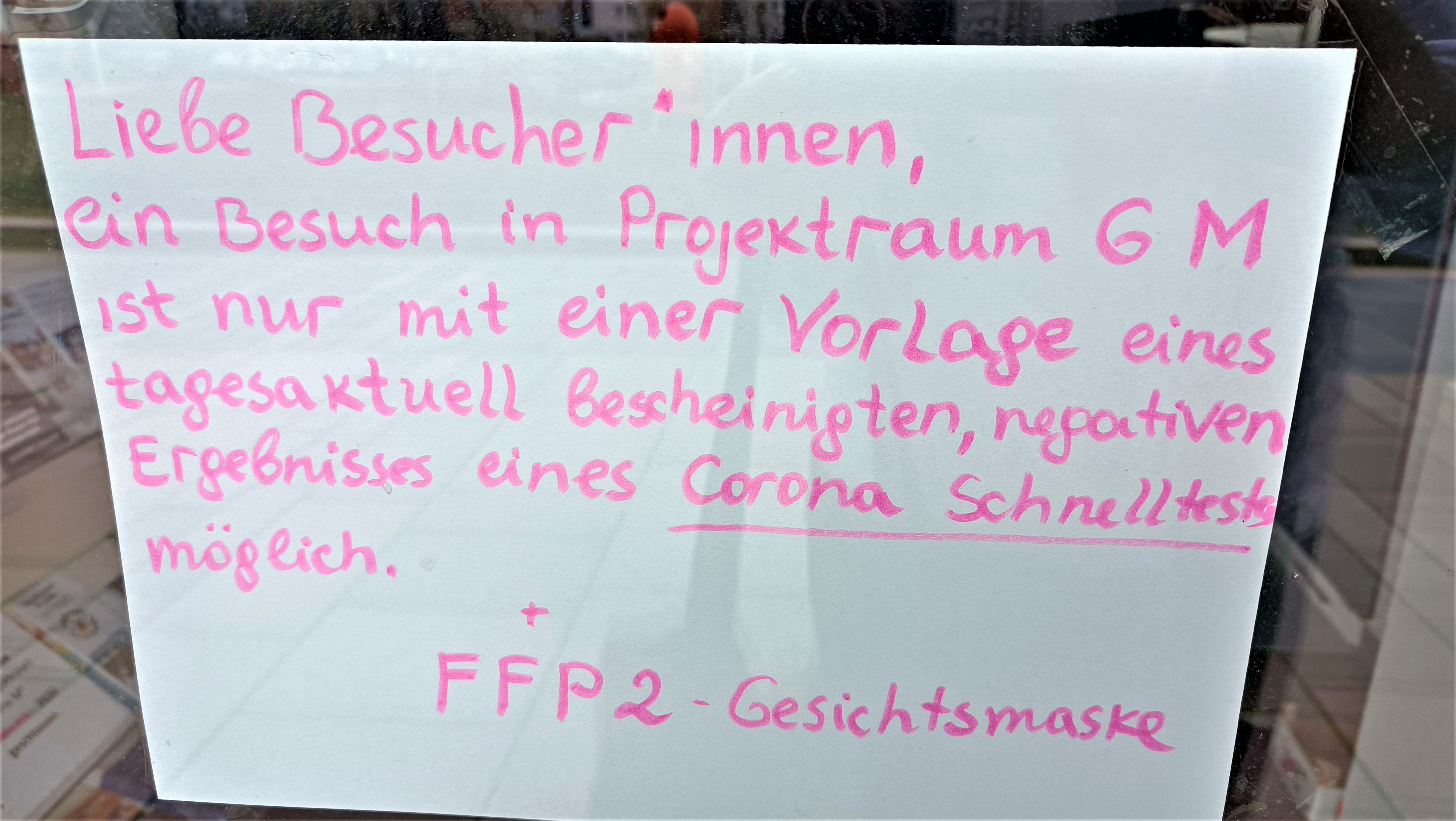 Kunstgenuss nur mit Termin und negativem Schnelltest