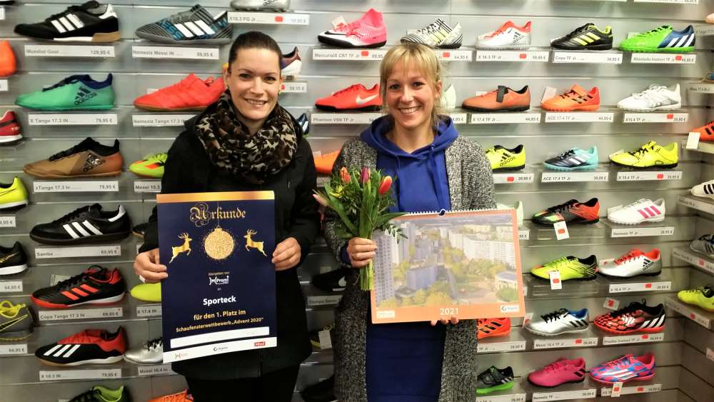 Sporteck - 1. Platz, l. Stefanie Nitz, r. Nicole Tietz